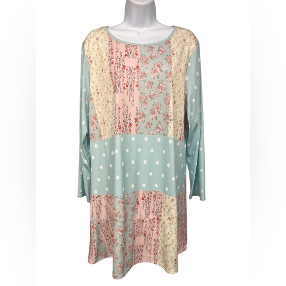 lily by firmiana Tops - Lily mixed print blouse size 1X